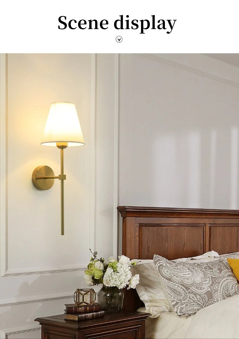 Luminária de Parede LED Americana E27 - Estilo Retrô para Quarto, Corredor e Banheiro
