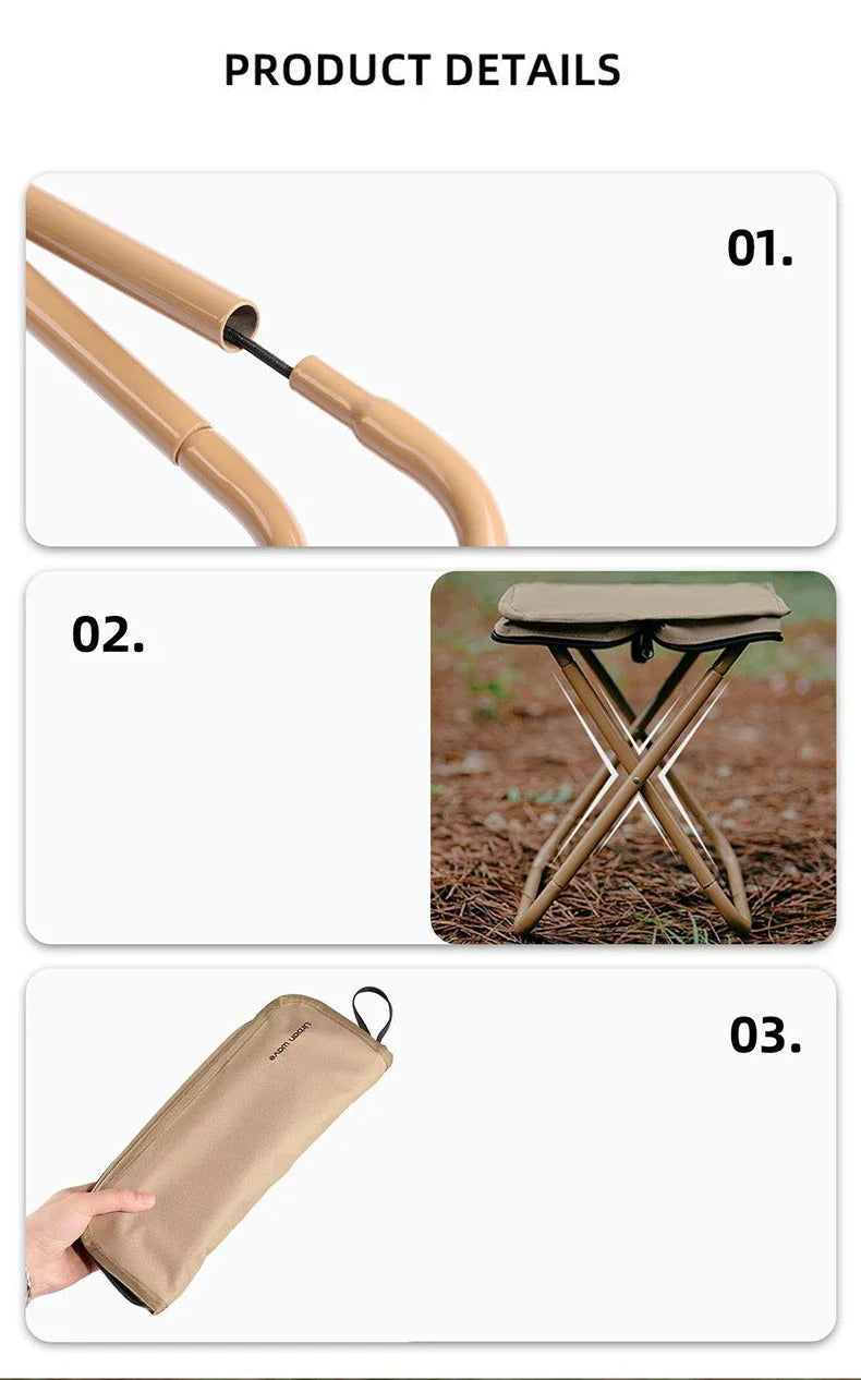 Banquinho Dobrável Portátil – Seu Companheiro Perfeito para Aventuras!