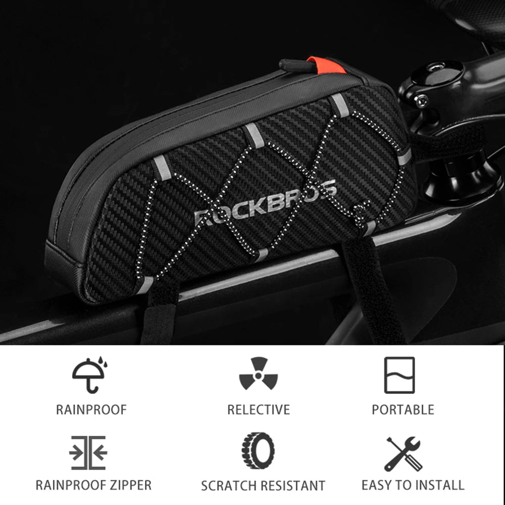 Bolsa de Quadro ROCKBROS – Impermeável, Leve e Funcional para Ciclismo