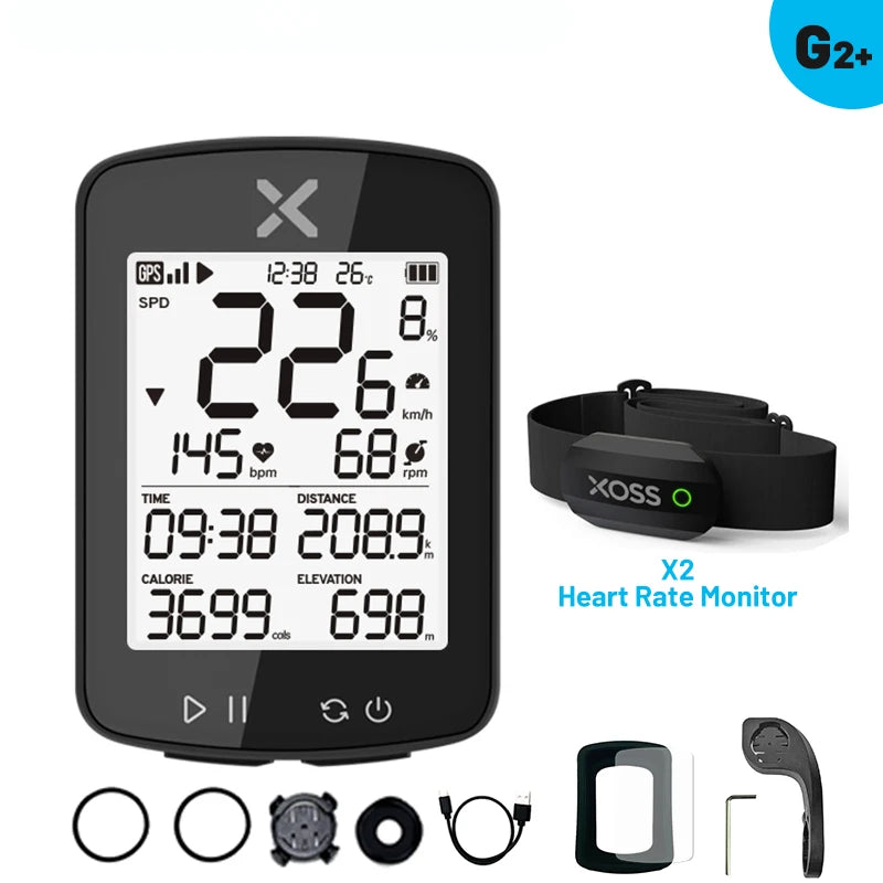 XOSS G2/G2 Plus – Ciclocomputador GPS Wireless para Ciclismo