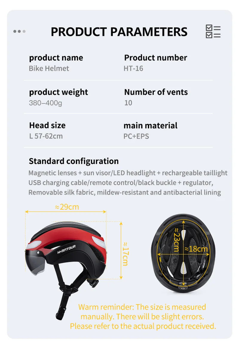 Capacete de Ciclismo Horntour HT-16 – Segurança, Tecnologia e Conforto!