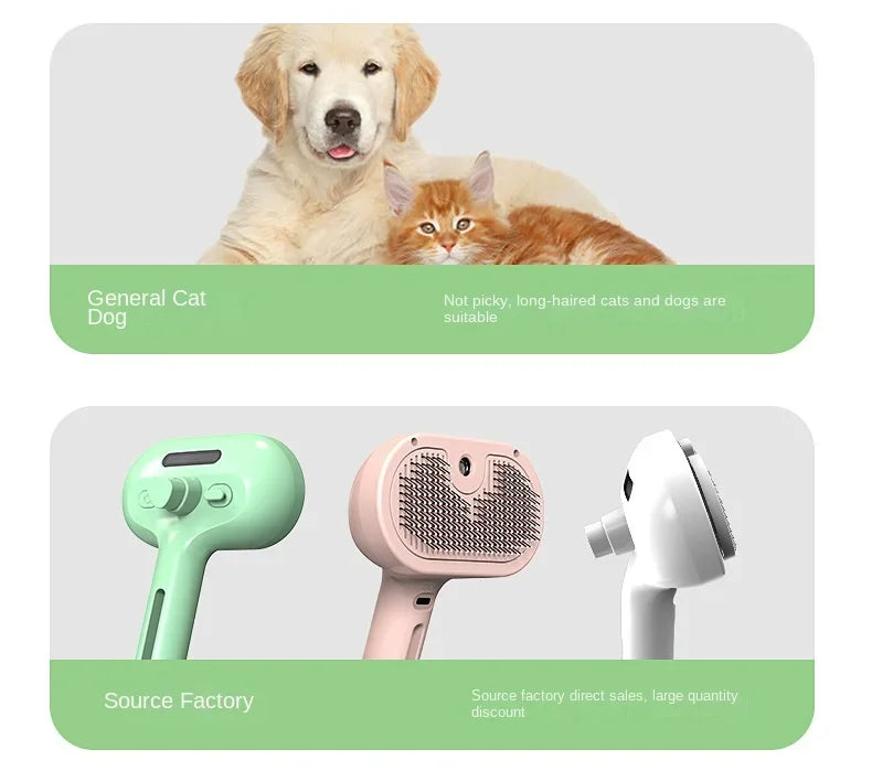Escova de Limpeza Elétrica 3 em 1 para Cães e Gatos!