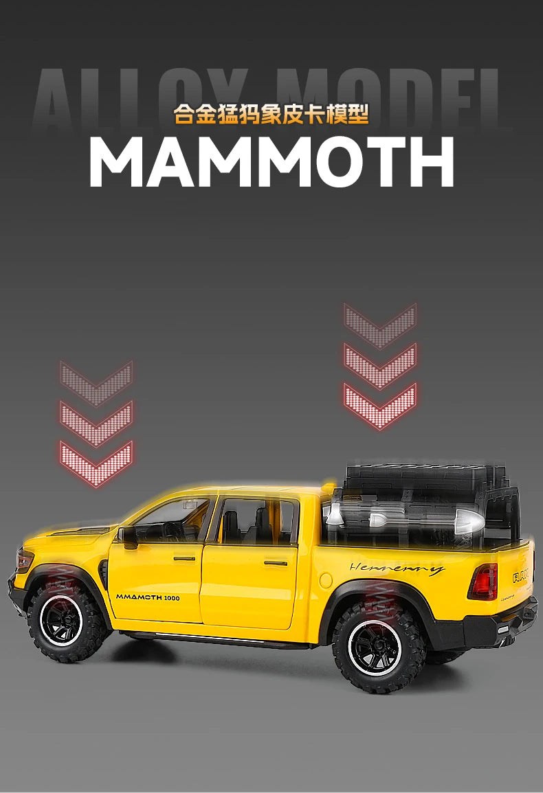 🏁 Miniatura Dodge RAM 1000 TRX Mammoth 1:32 Maisto – Modelo Colecionável com Luz e Som (Diecast)