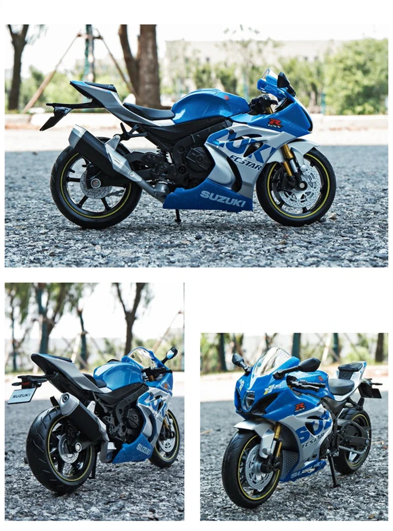 1:12 Suzuki GSX-R1000R Aprilia RSV4 Alloy Racing Motorcycle Model Diecast Street Cross-Country Motorcycle Model High Simulation