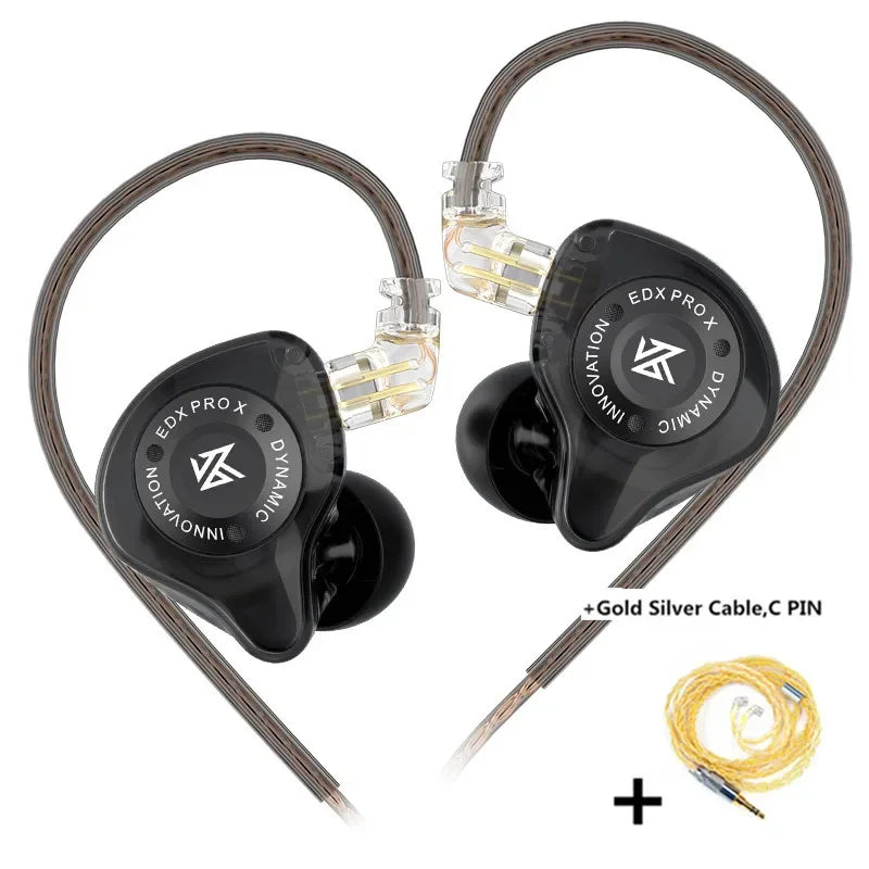 KZ EDX PRO X – Fone de Ouvido Dinâmico HiFi Bass | Qualidade Profissional para Música e Esporte!
