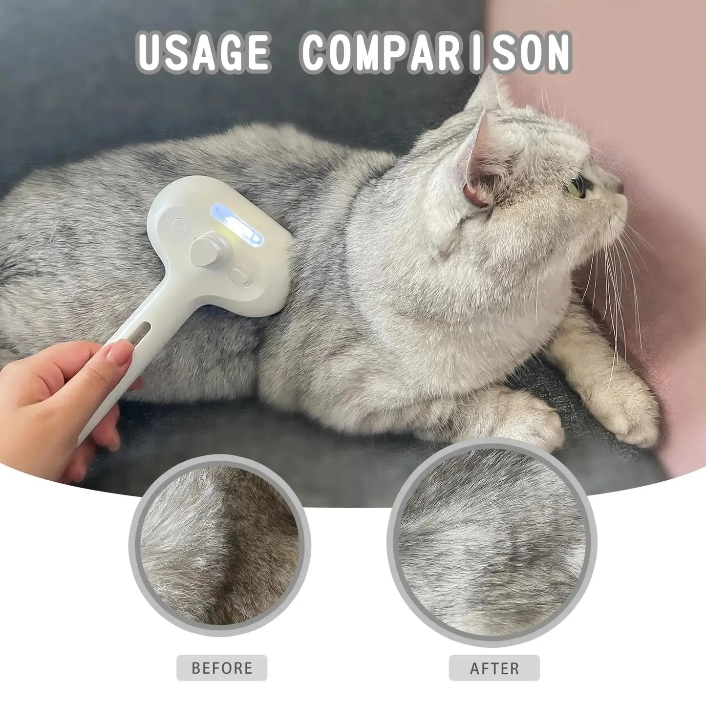 Escova de Limpeza Elétrica 3 em 1 para Cães e Gatos!
