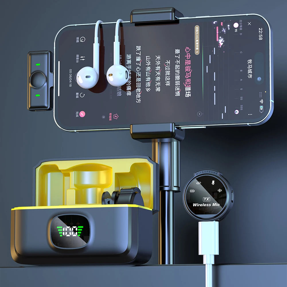 Microfone Lavalier Xiaomi Wireless – Som Claro e Sem Fios