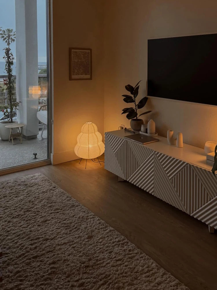 Lâmpada de Mesa LED Estilo Japonês – Elegância e Tradição com Toque Moderno!