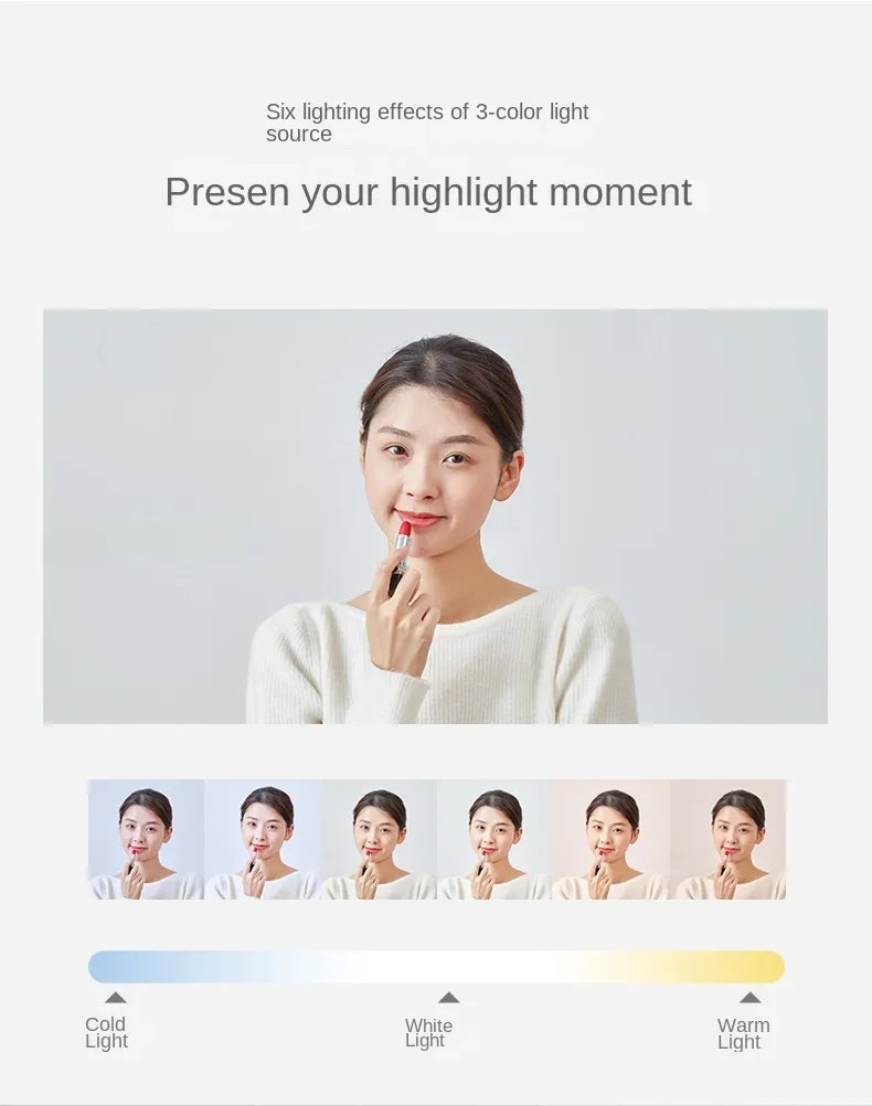 Influencer Live Streaming Stand with Beauty Ring Light