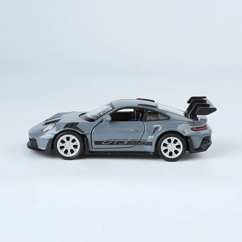 🏎️ Miniatura Porsche 911 GT3 RS 1:36 – Supercarro Esportivo em Liga Metálica com Sistema Pull Back (Diecast)