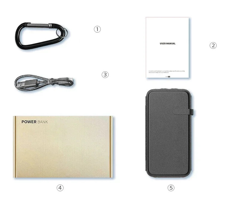 Power Bank Solar 43800mAh – Energia Infinita para Seus Dispositivos!
