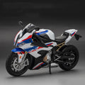 🏍️ Miniatura Moto BMW S1000RR & Kawasaki Ninja H2R 1:12 RMZ City – Modelo Super Esportivo com Luz, Som e Suspensão (Diecast)