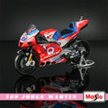 🏍️ Miniatura Moto Yamaha Factory Racing Team 2022 1:18 Maisto – Modelos #21 Morbidelli e #20 Quartararo (Diecast)