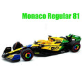 🏁 Miniatura F1 McLaren MCL38 Bburago 1:43 – Edição Miami & Mônaco GP 2024 (Diecast Colecionável)