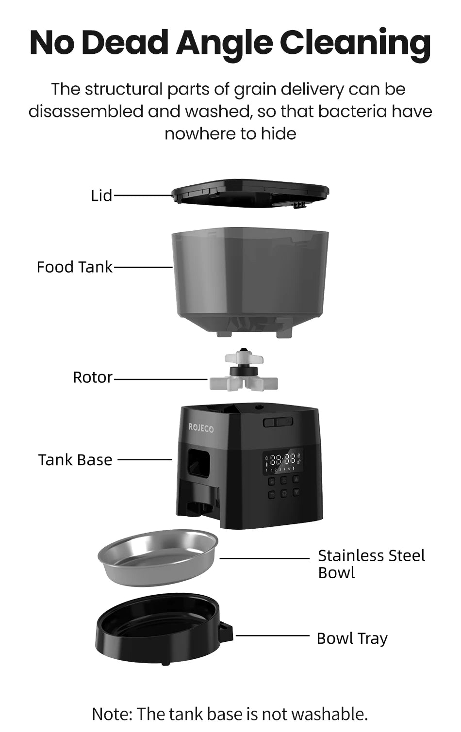 Alimentador Automático ROJECO para Gatos e Cães!