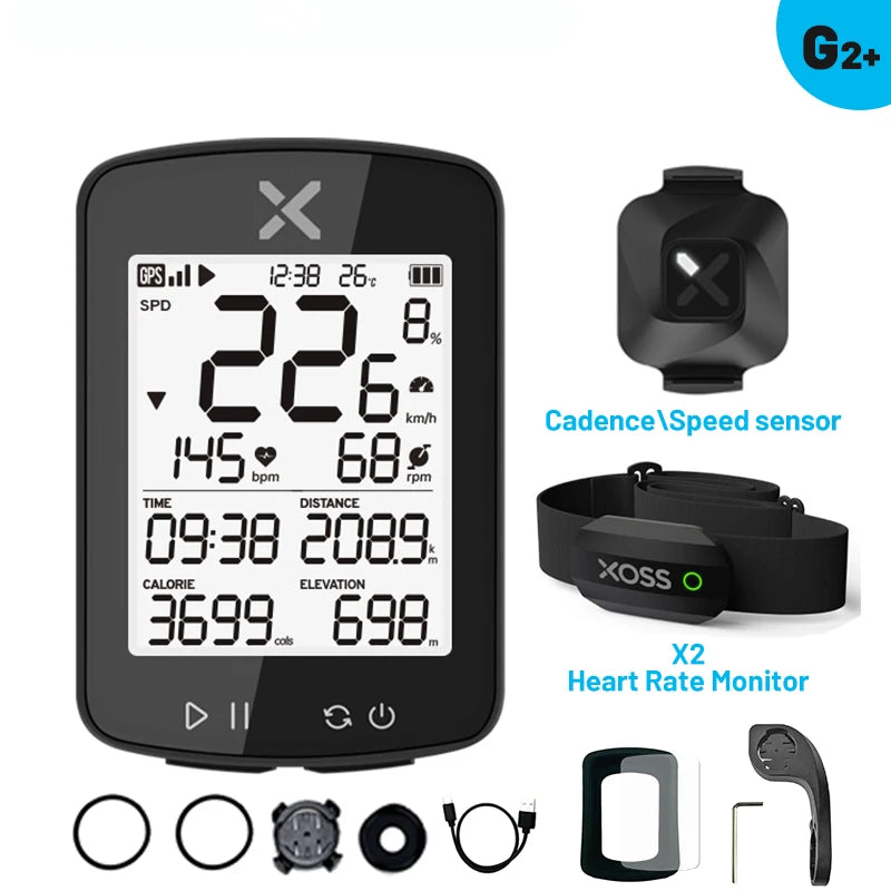 XOSS G2/G2 Plus – Ciclocomputador GPS Wireless para Ciclismo
