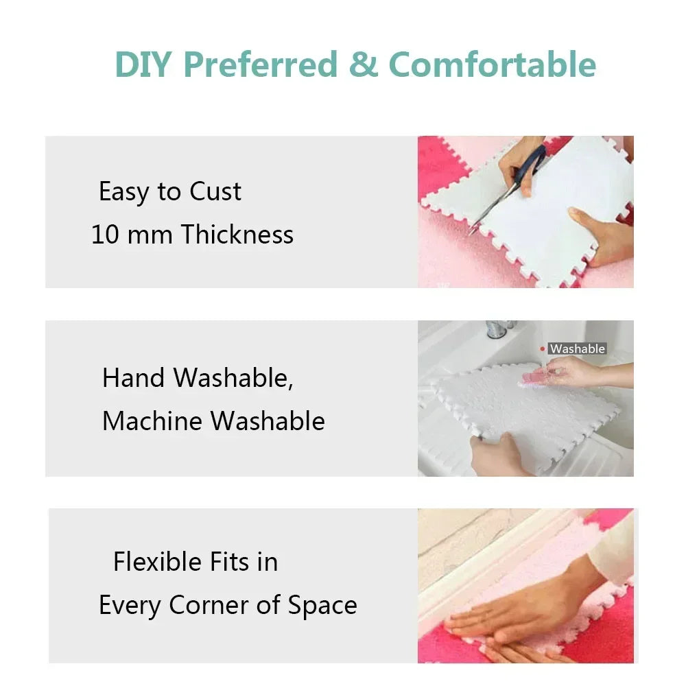 Tapete de Espuma Fofo 30x30cm – Conforto e Estilo para Seu Lar!