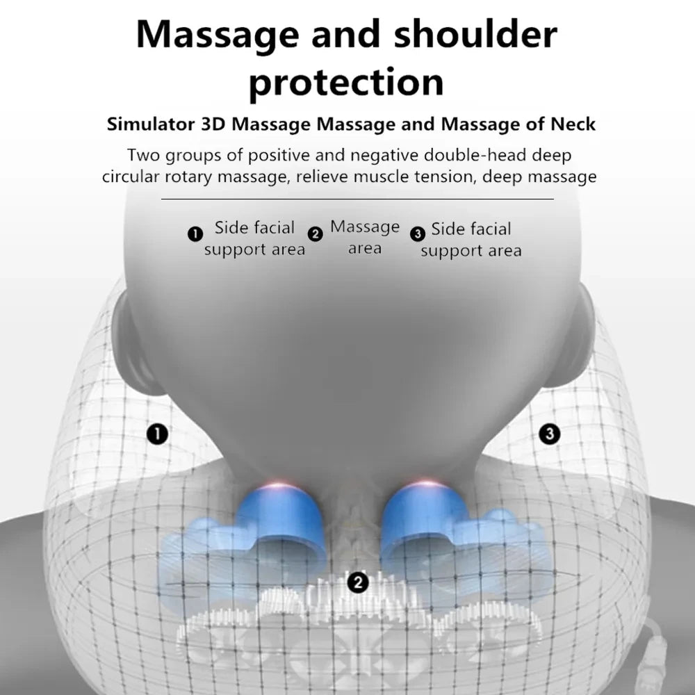 Massageador Cervical Portátil - Relaxamento em Qualquer Lugar!