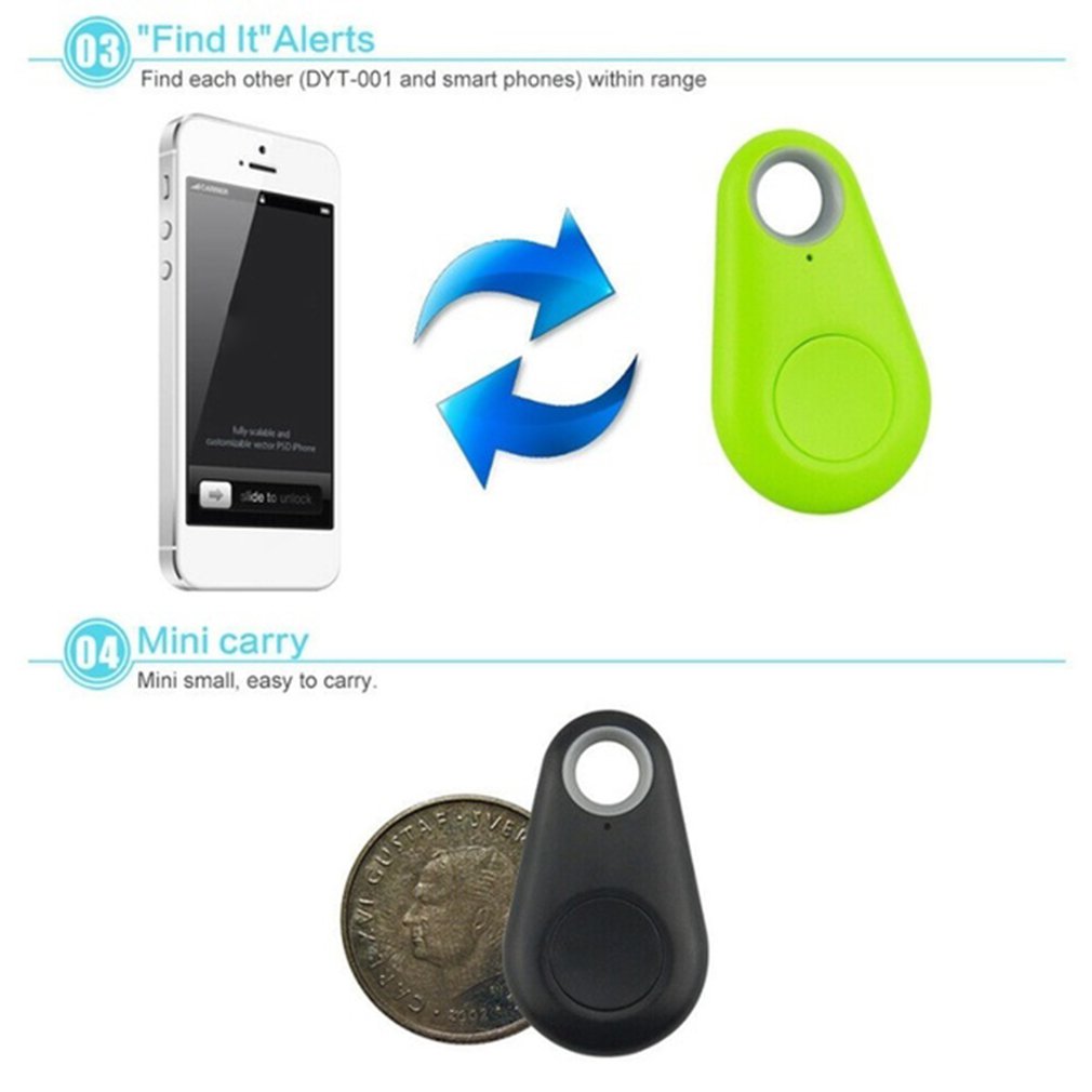 Mini Rastreador Bluetooth 4.0 Inteligente – Localizador GPS para Pets, Crianças, Chaves e Carteiras | Alarme Antiperda Sem Fio