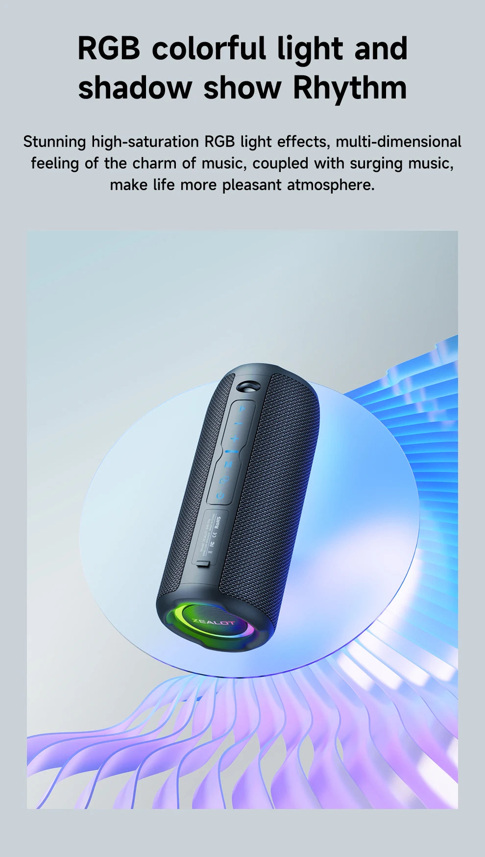 ZEALOT S49PRO – Som Potente e Portátil!