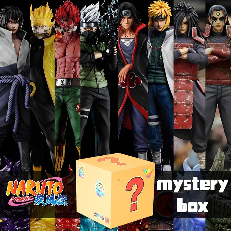 Figura Naruto Anime - Blind Box Lucky Box - Sasuke, Kakashi e Itachi