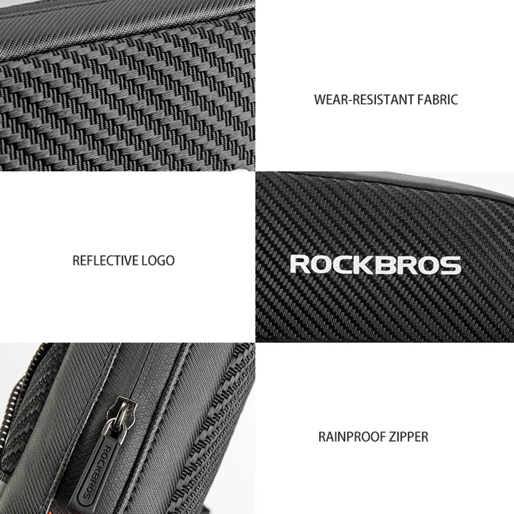 Bolsa de Quadro ROCKBROS – Impermeável, Leve e Funcional para Ciclismo