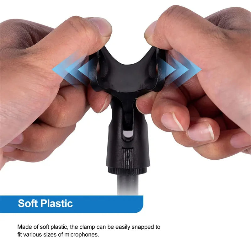Suporte de Microfone Ajustável – Tripé Portátil para Mesa | Compacto e Leve!