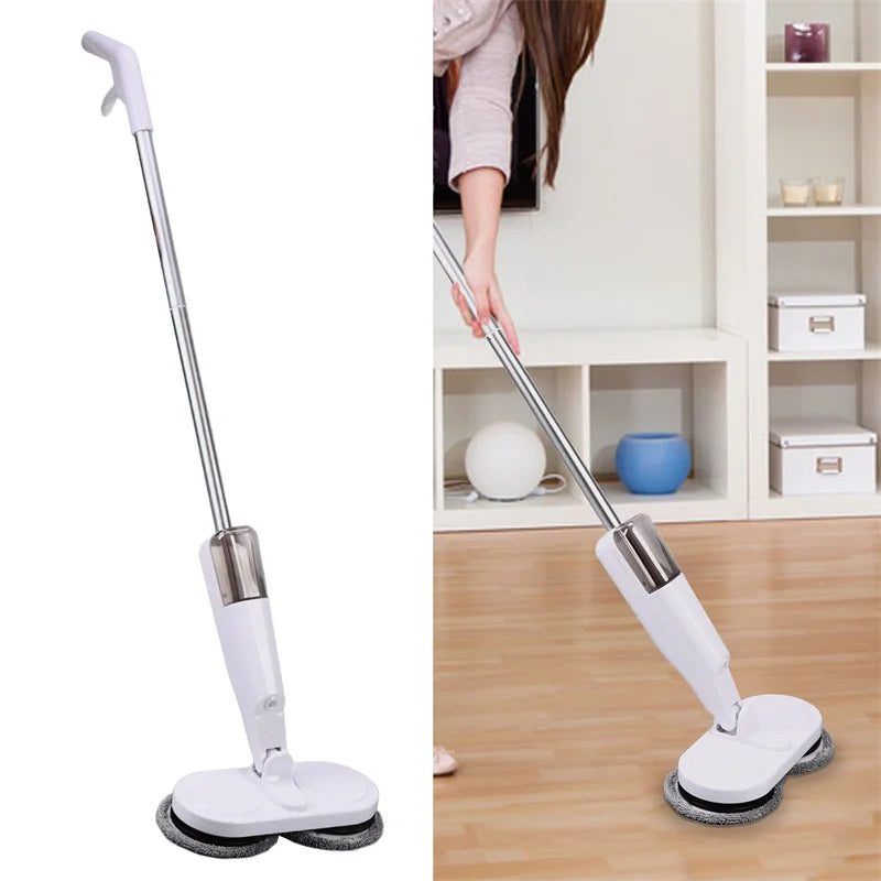 Mop Elétrico Sem Fio 2 em 1 – Limpador Automático Wet & Dry para Casa, Carro e Vidros