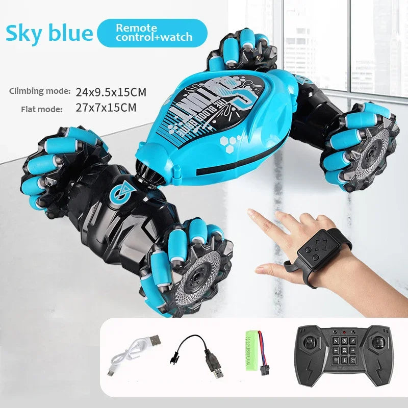 Carro de Drift RC 4WD - Controle por Gestos e Luzes LED!