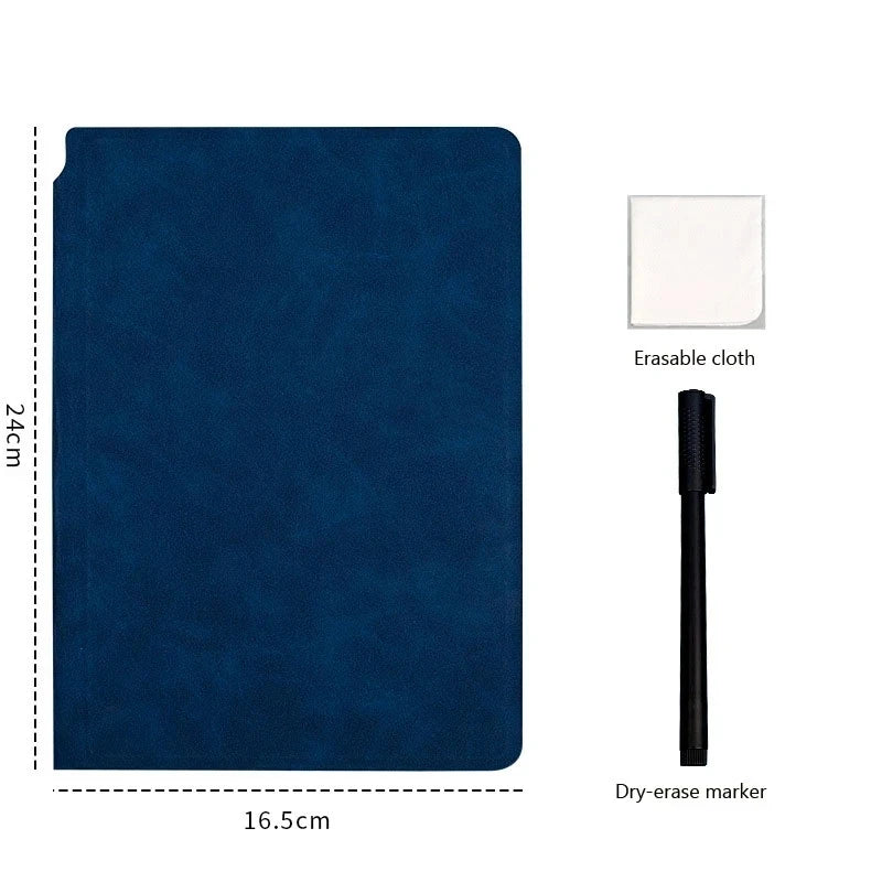 A5 Reusable Whiteboard Notebook – Planeje Seu Dia de Forma Eficiente!
