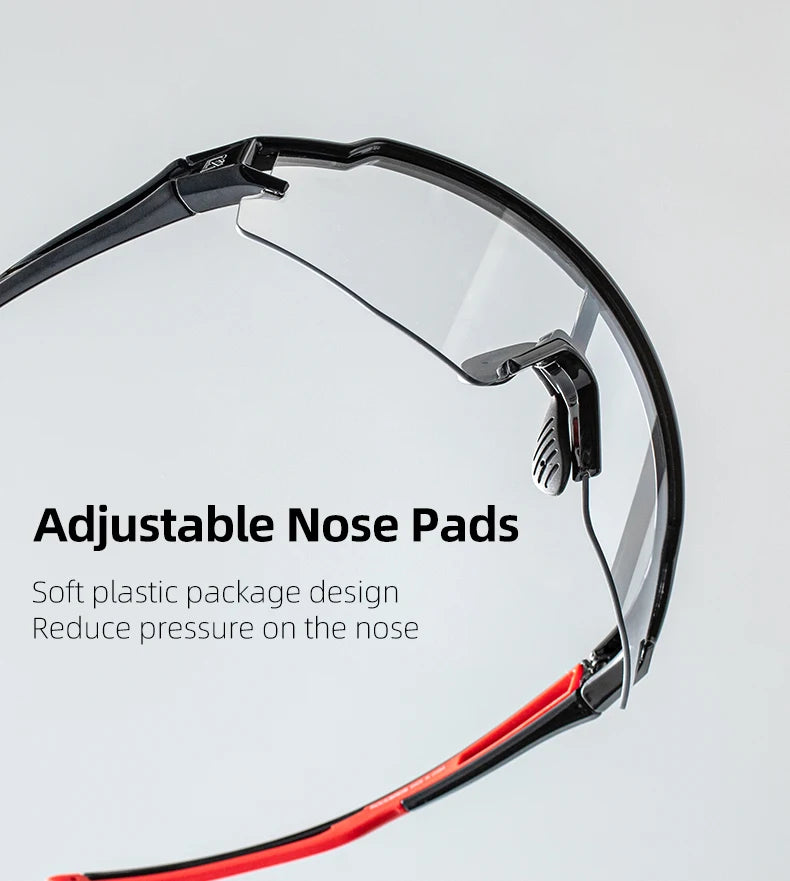 ROCKBROS Óculos de Ciclismo Fotocromáticos – Proteção e Conforto em Qualquer Condição!