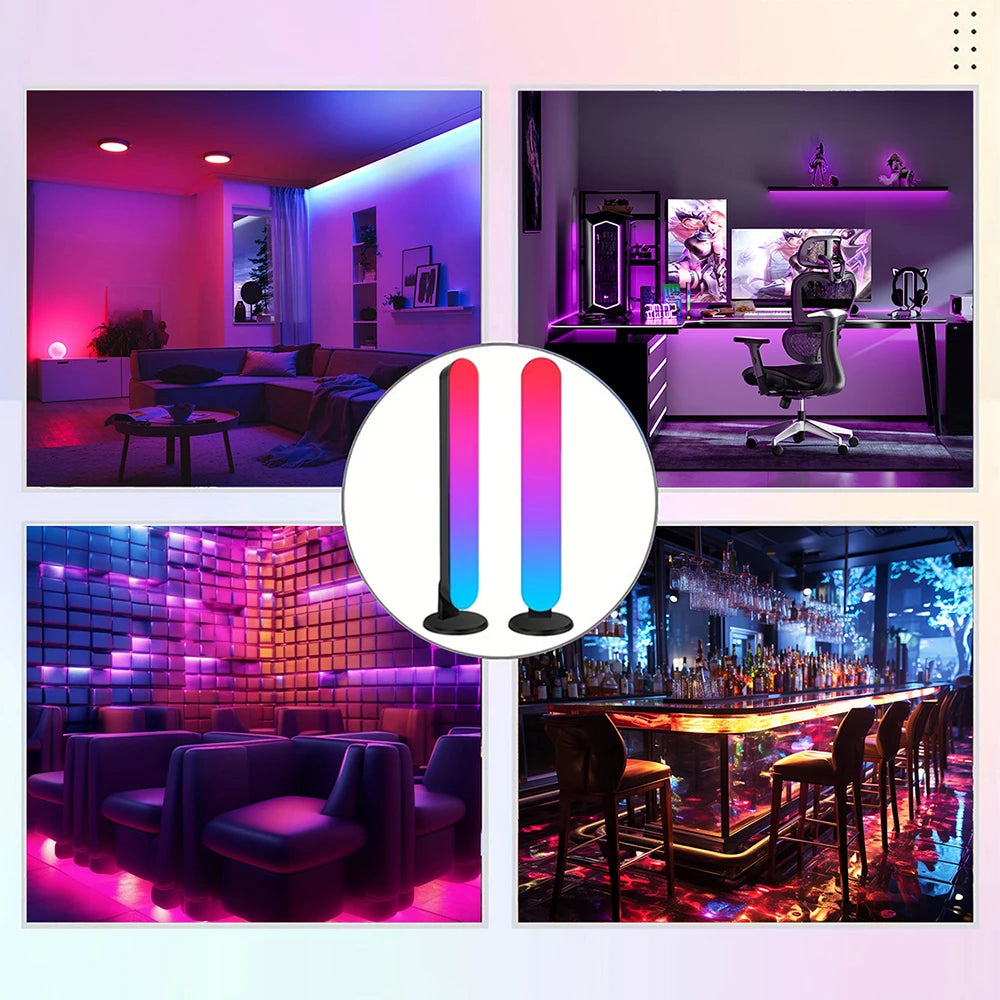 Tiras de LED Inteligentes para Decoração de Ambiente com Controle Remoto