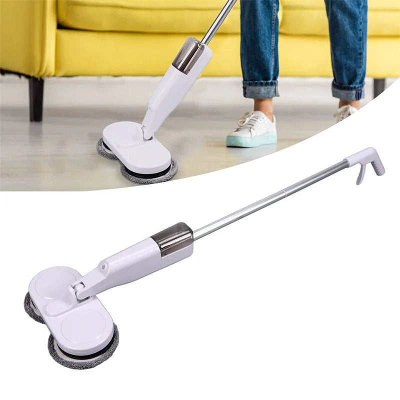 Mop Elétrico Sem Fio 2 em 1 – Limpador Automático Wet & Dry para Casa, Carro e Vidros