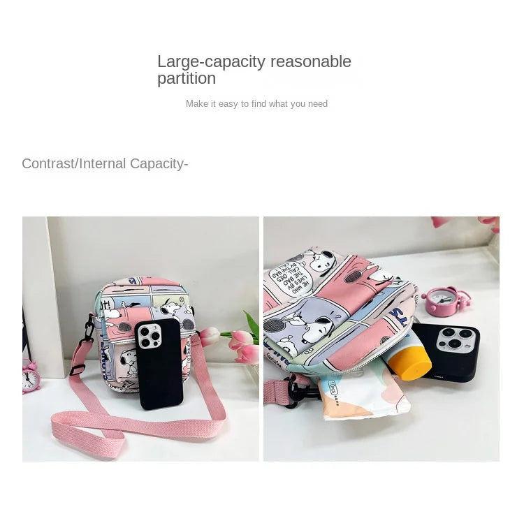 Bolsa de Ombro Cartoon Corner Creature Snoop - Estilo Descomplicado para Mulheres
