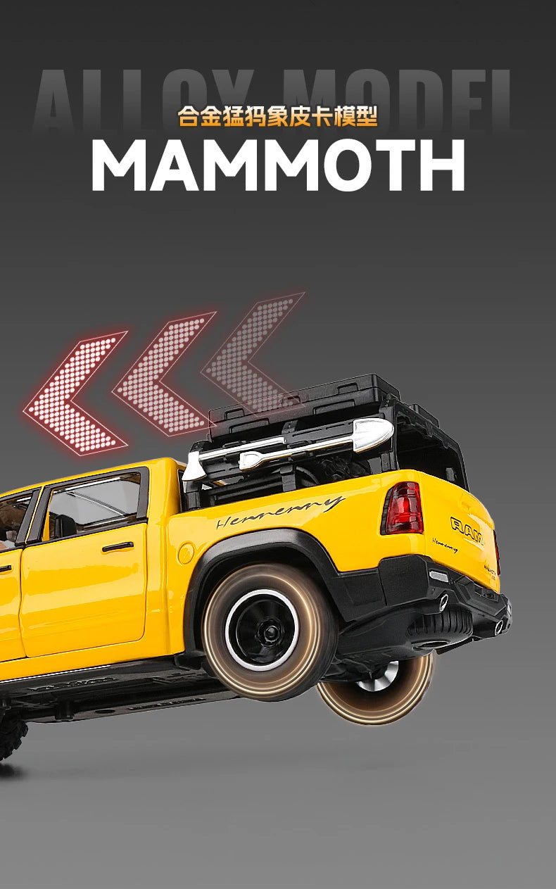 🏁 Miniatura Dodge RAM 1000 TRX Mammoth 1:32 Maisto – Modelo Colecionável com Luz e Som (Diecast)