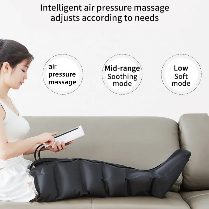 Massageador Elétrico de Pressão a Ar – Relaxamento para Pernas e Braços!