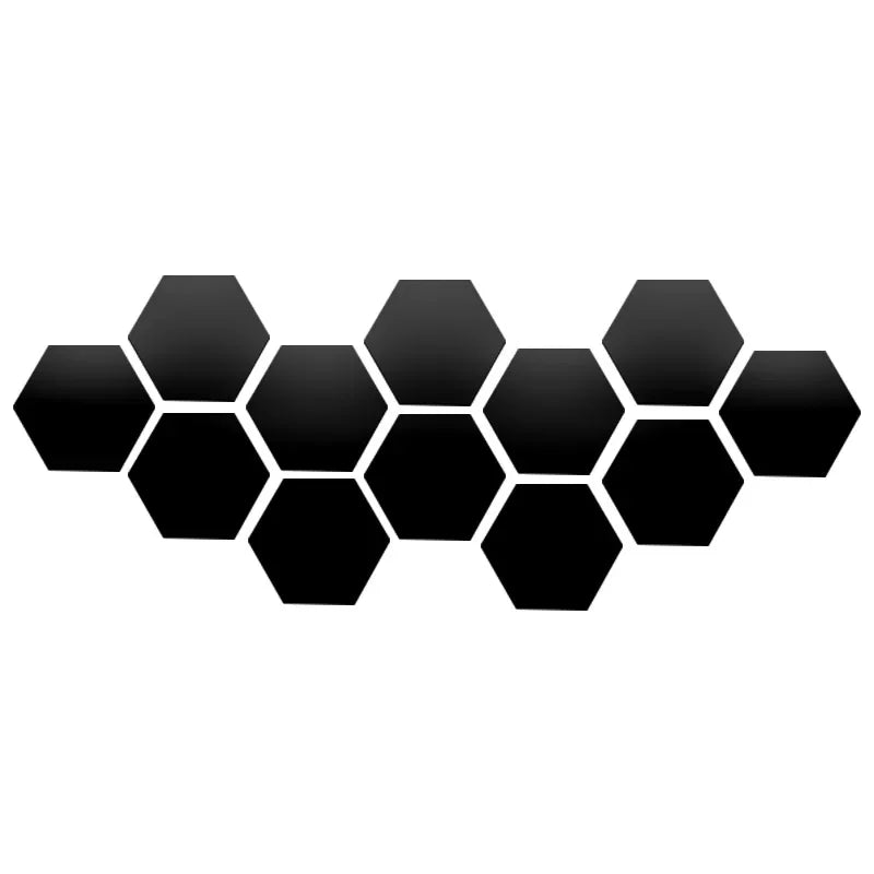 Adesivo de Espelho 3D Hexagonal para Parede - Decoração Moderna e Personalizada