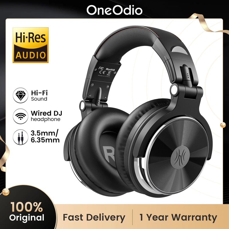 Oneodio Pro-10 Wired Headphones – Fones de Ouvido Profissionais para Estúdio e Gravação