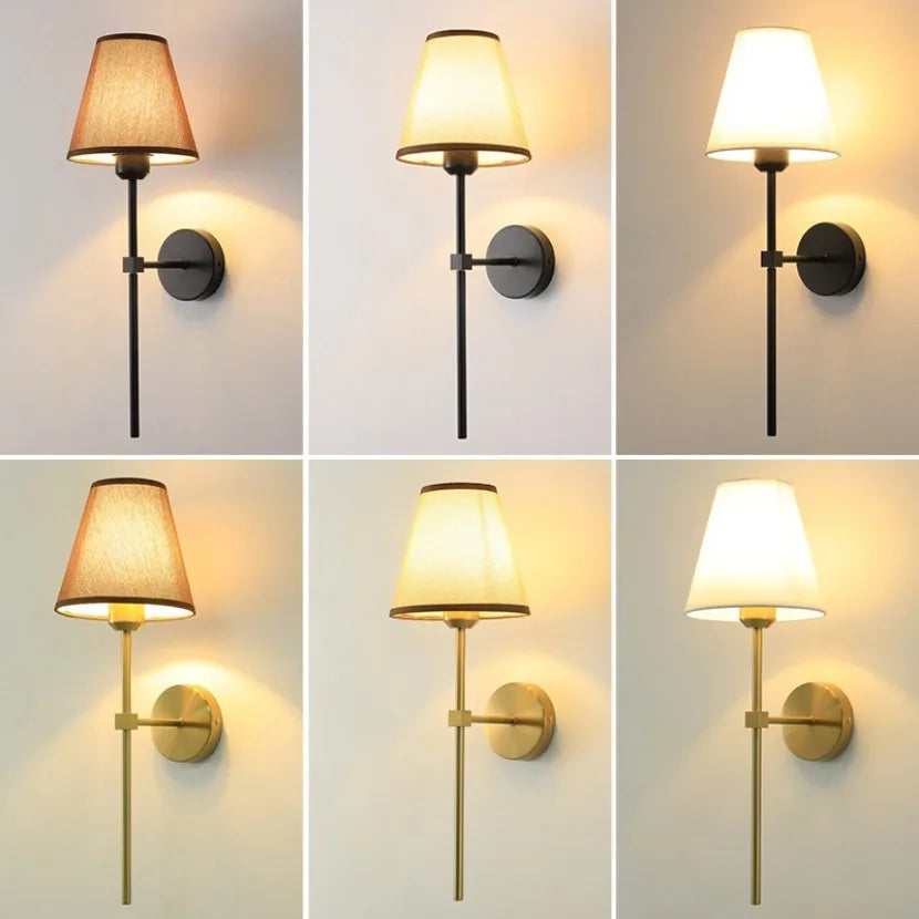 Luminária de Parede LED Americana E27 - Estilo Retrô para Quarto, Corredor e Banheiro