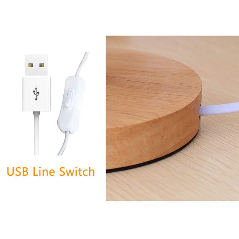 Lâmpada de Mesa USB para Canto de Quarto - Lâmpada de Noite com Abajur Cônico para Decoração de Quarto