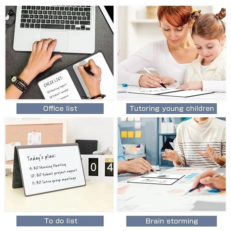 A5 Reusable Whiteboard Notebook – Planeje Seu Dia de Forma Eficiente!