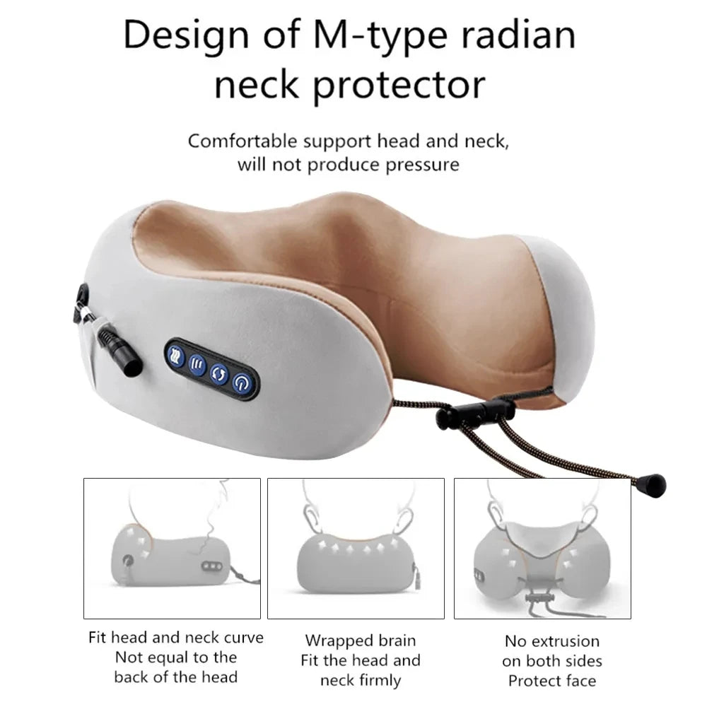 Massageador Cervical Portátil - Relaxamento em Qualquer Lugar!
