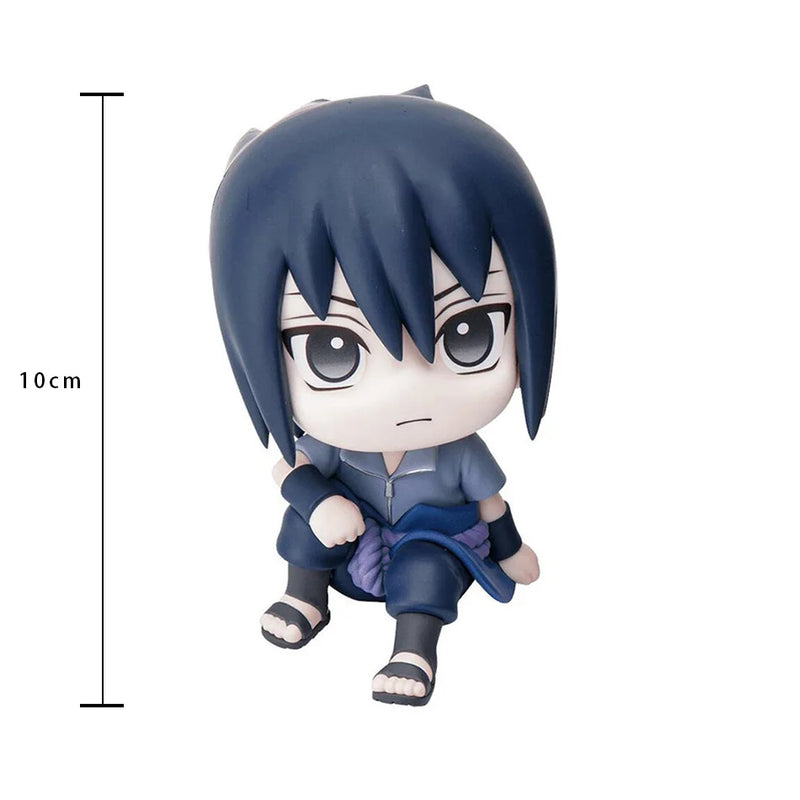 10cm Naruto Anime Figure Collection - Uzumaki Naruto, Kakashi, Uchiha Sasuke, Itachi