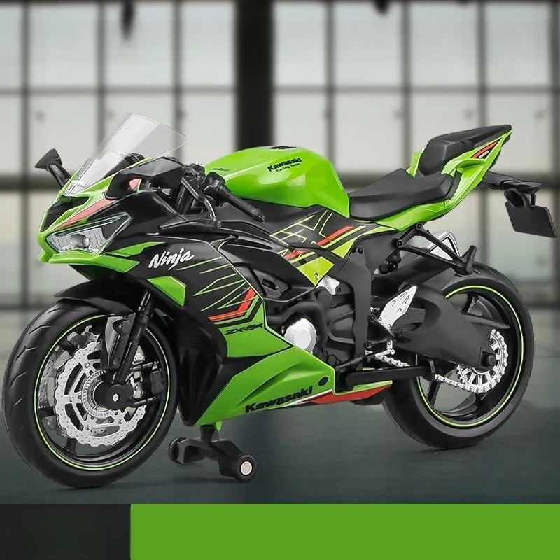 1/12 Kawasaki Ninja ZX-6R Motorcycle Toy 1:12 RMZ City Diecast Model Super Sport Miniature Collection Gift For Boy Children Kid