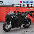 🏍️ Miniaturas de Motos Kawasaki Ninja H2R, Suzuki GSX-R1000 e Yamaha YZF-R1 1:18 MSZ – Modelos Estáticos Colecionáveis (Diecast)