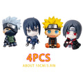 10cm Naruto Anime Figure Collection - Uzumaki Naruto, Kakashi, Uchiha Sasuke, Itachi