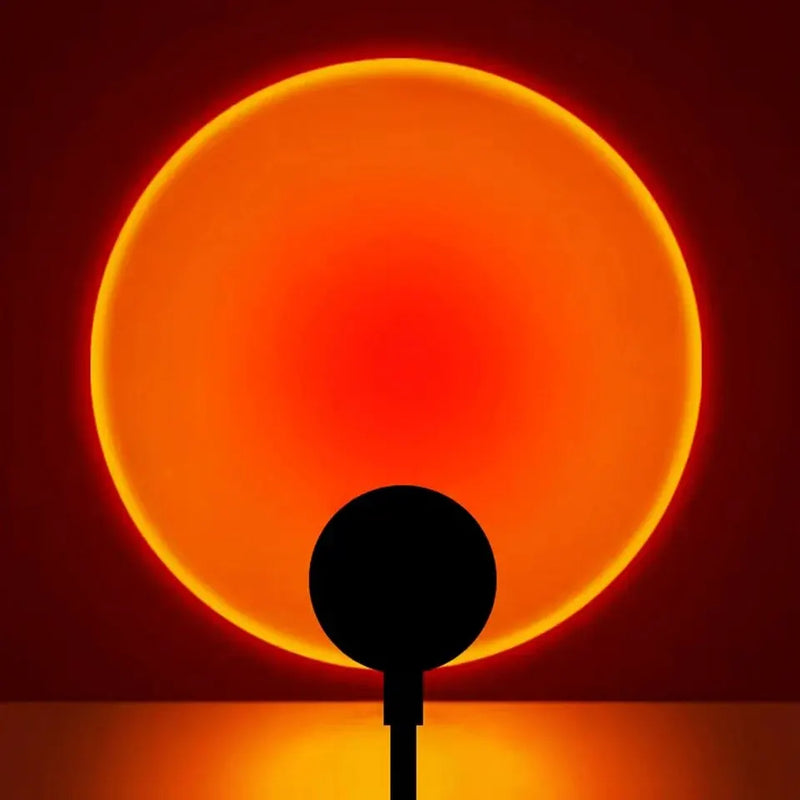 Lâmpada de Pôr do Sol USB - Iluminação LED Arco-Íris para Decoração de Ambiente