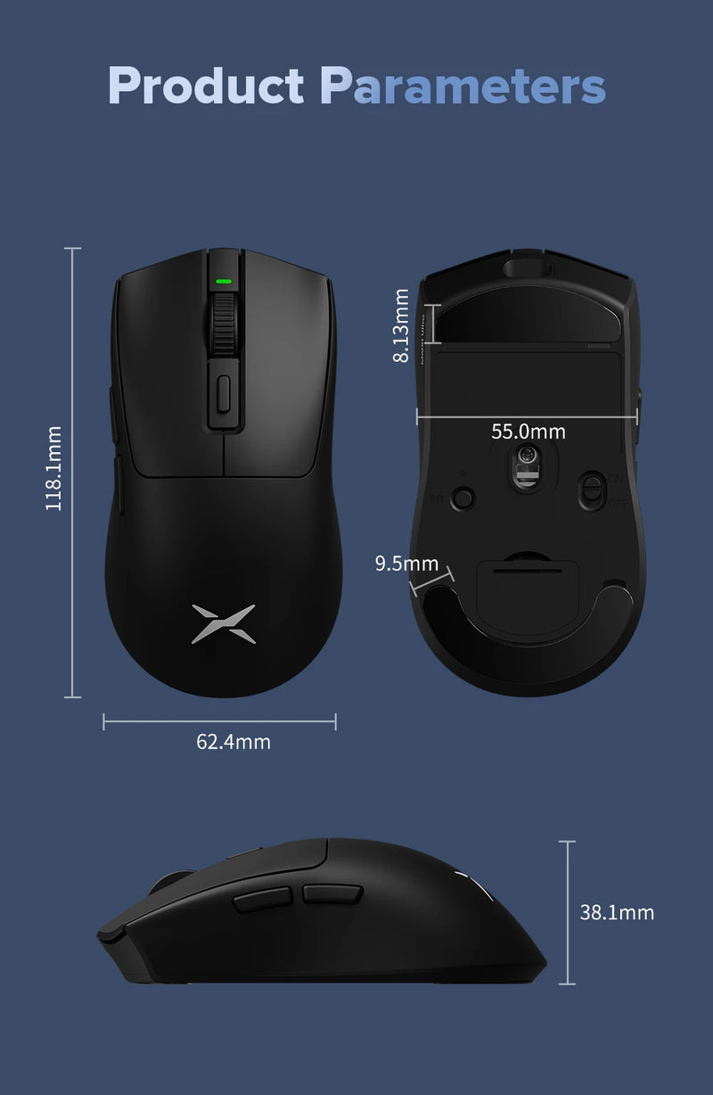 Mouse Gamer Sem Fio Delux M600 Series – Leveza, Precisão e Performance para Gamers Profissionais!