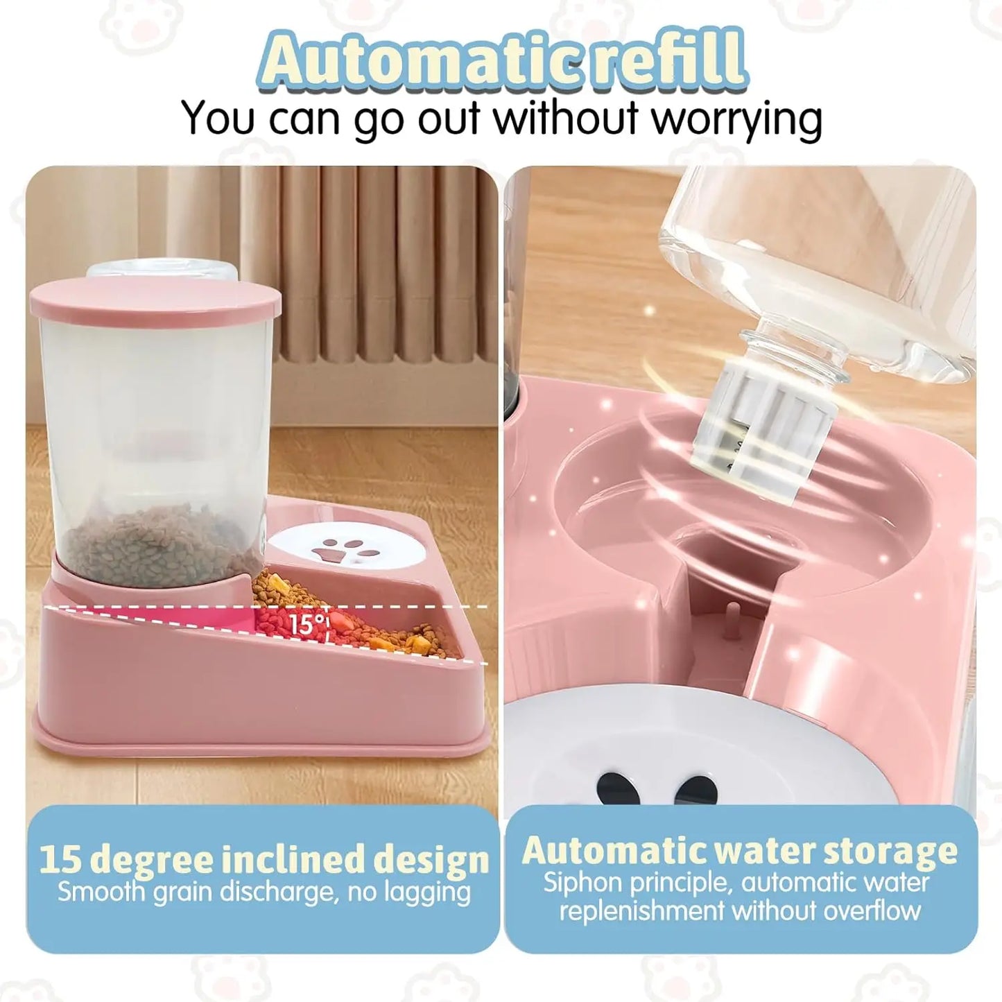 Comedouro e Bebedouro Automático 2 em 1 para Pets!