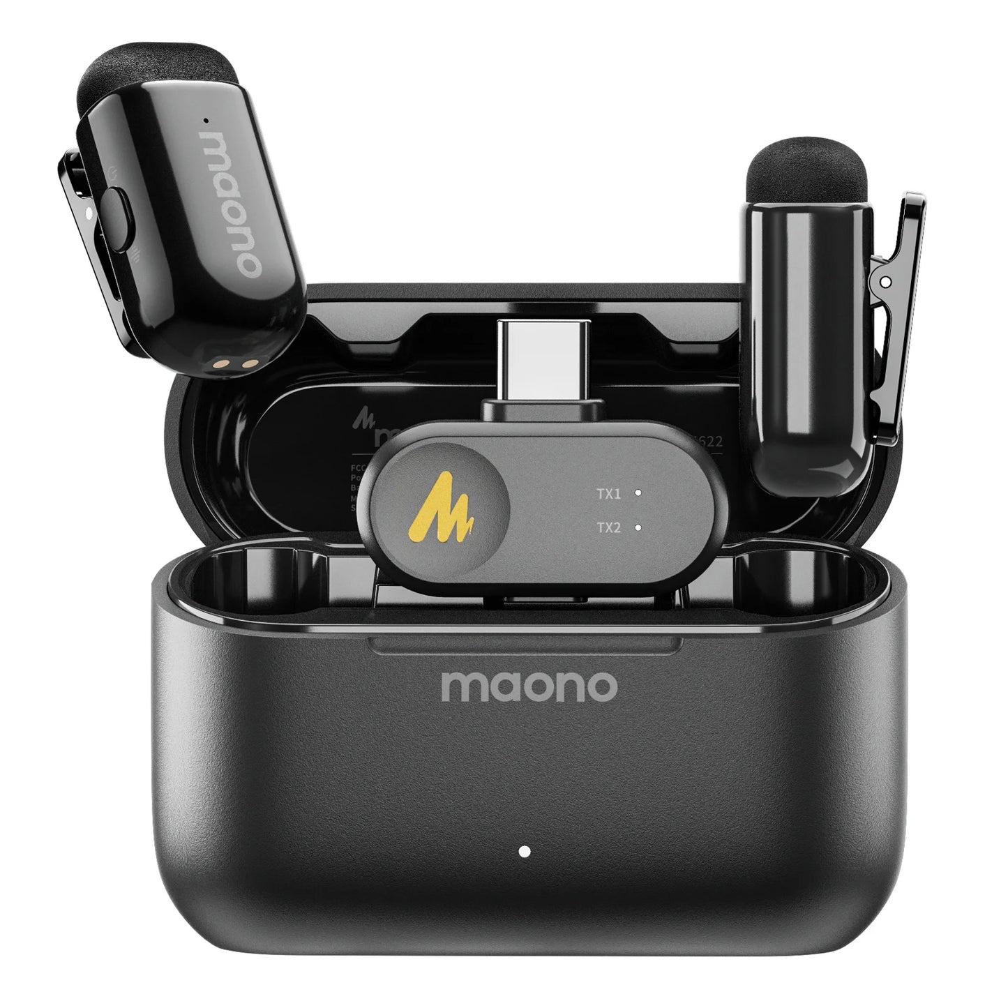 Microfone de Lapela Sem Fio Maono T1Mini – Qualidade Profissional para Criadores de Conteúdo!